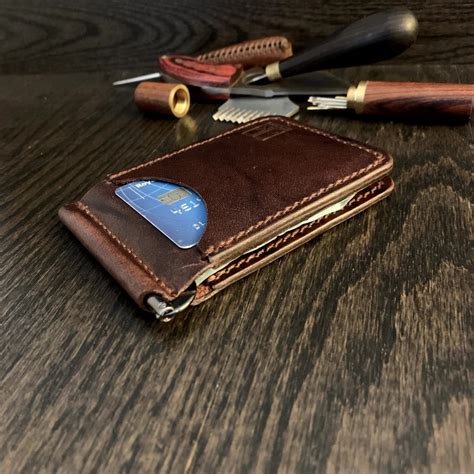 leather money clip wallet.